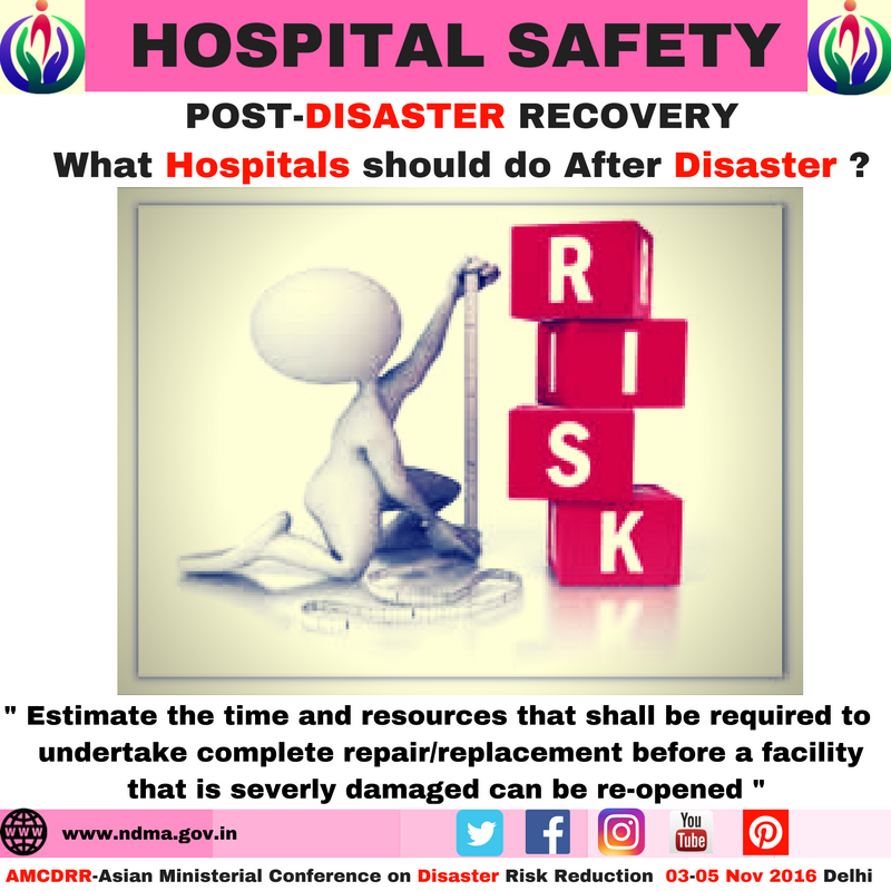 Designate an official /member to the staff to oversee the hospital recovery operations